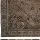 District Loom 1920s Antique Persian Shiraz Scatter Rug 5'6" x 9'3"