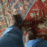District Loom 1950s Vintage Turkish Anatolian Scatter Rug 5'3" x 8'3"