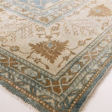 District Loom 1920s Antique Indian Agra Area Rug 9'7" x 16'4"
