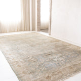 District Loom 1920s Antique Indian Agra Area Rug 9'7" x 16'4"