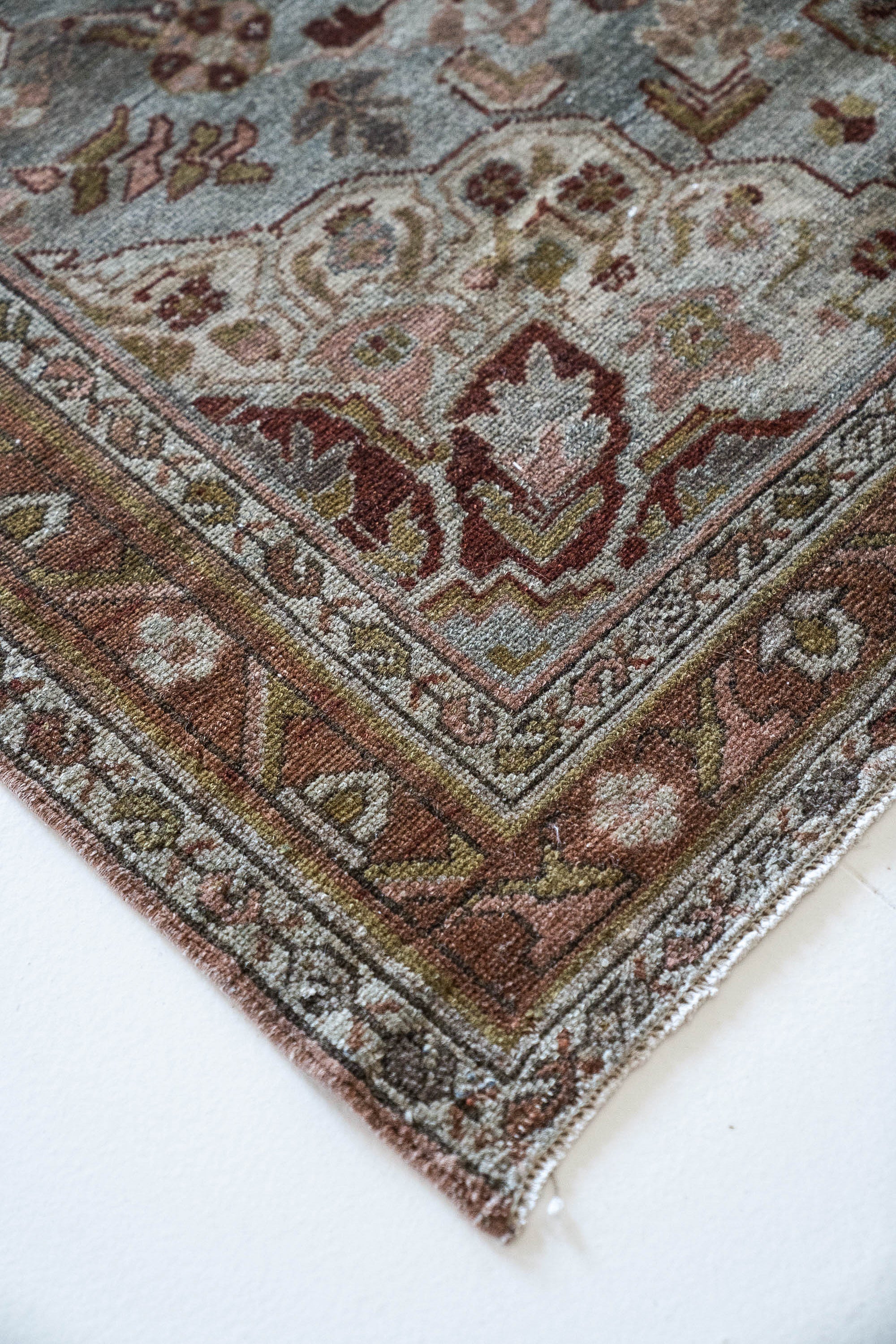 District Loom 1940s Vintage Persian Malayer Runner Rug 3'10" x 16'4"
