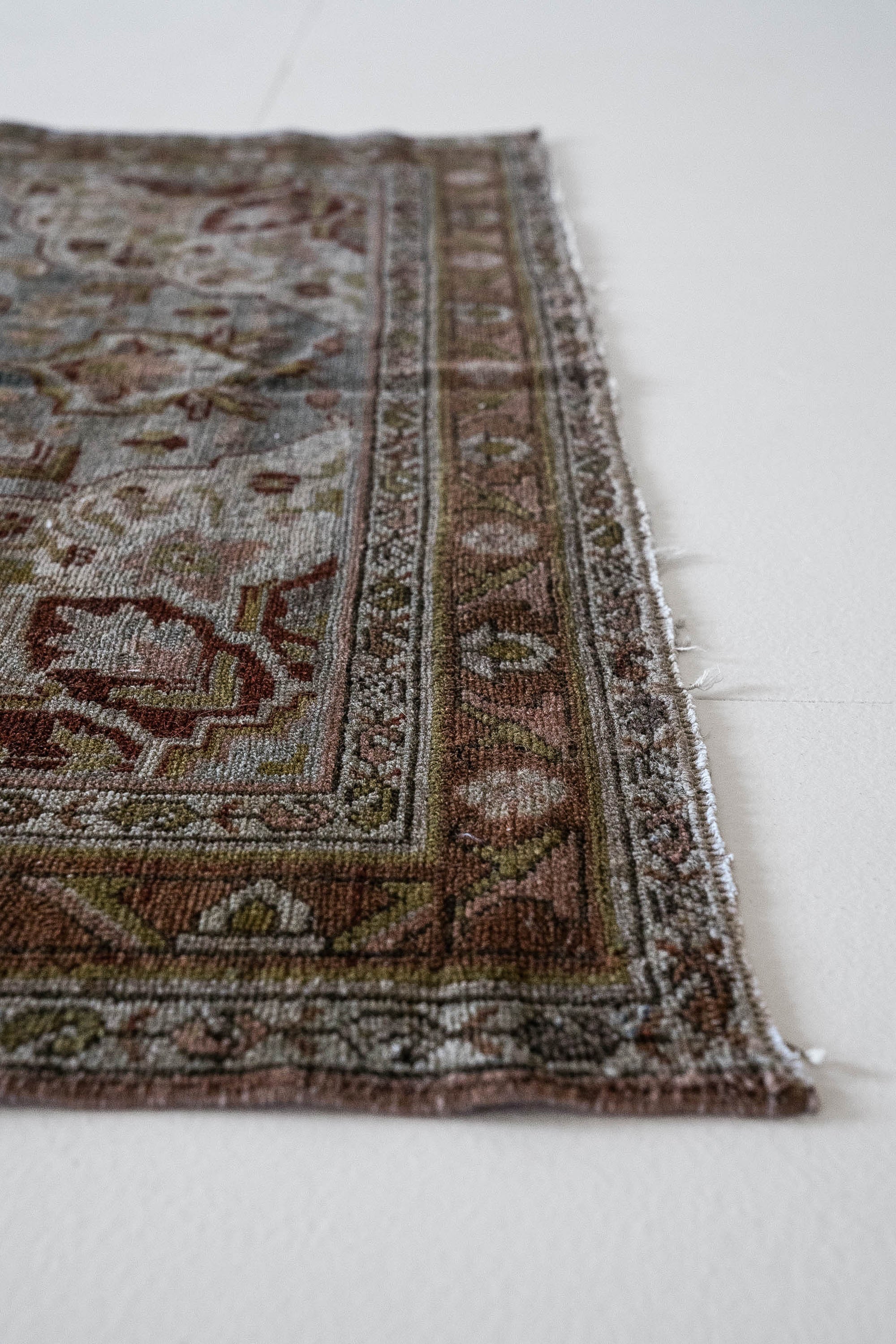District Loom 1940s Vintage Persian Malayer Runner Rug 3'10" x 16'4"