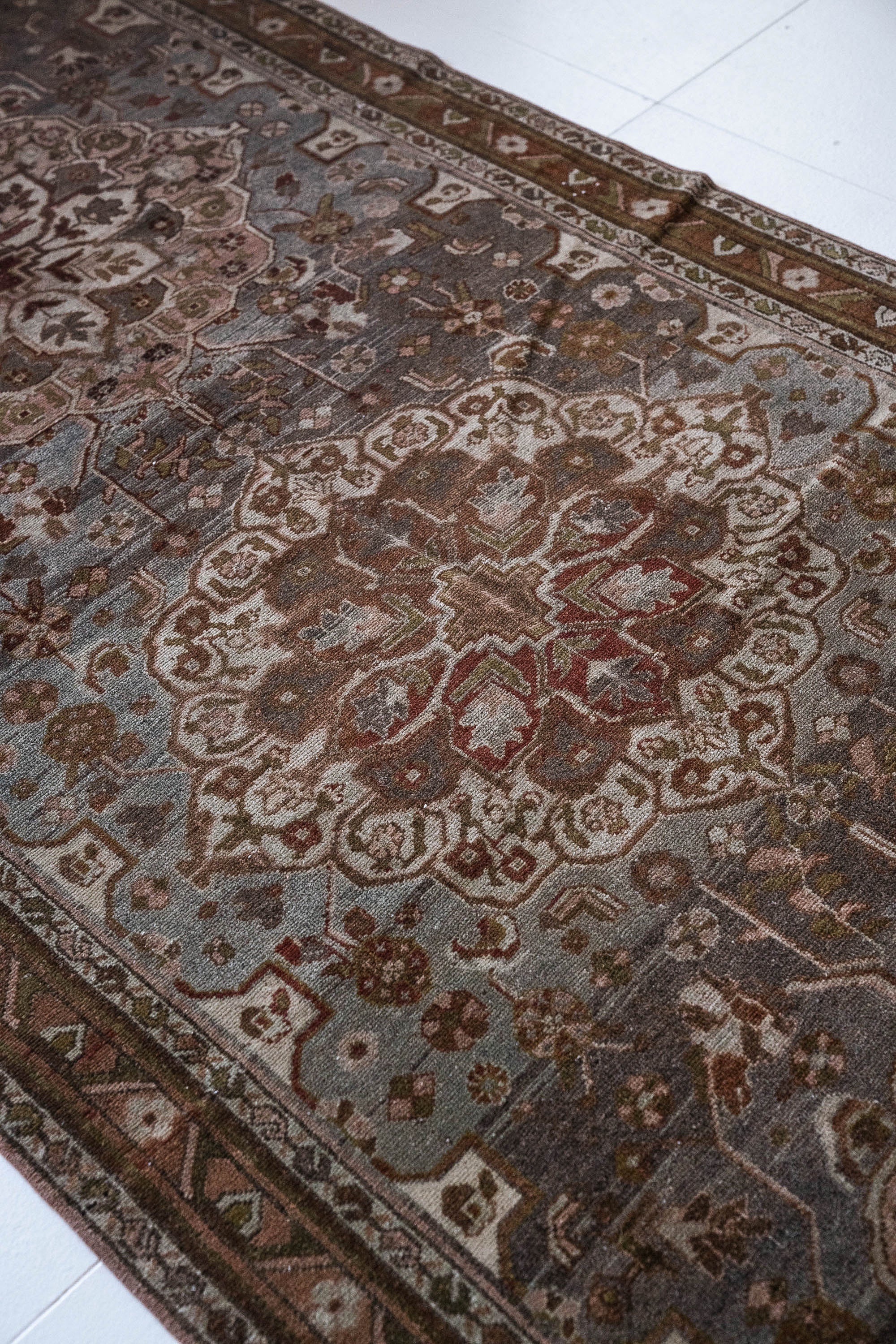 District Loom 1940s Vintage Persian Malayer Runner Rug 3'10" x 16'4"