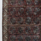 District Loom 1920s Antique Uzbekistan Bokhara Scatter Rug 3'8" x 6'11"