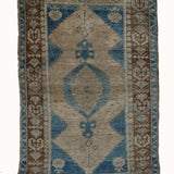 District Loom 1940s Vintage Turkish Kars Scatter Rug 4'8" x 7'10"
