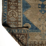 District Loom 1940s Vintage Turkish Kars Scatter Rug 4'8" x 7'10"