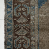 District Loom 1940s Vintage Turkish Kars Scatter Rug 4'8" x 7'10"