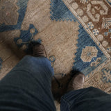 District Loom 1940s Vintage Turkish Kars Scatter Rug 4'8" x 7'10"