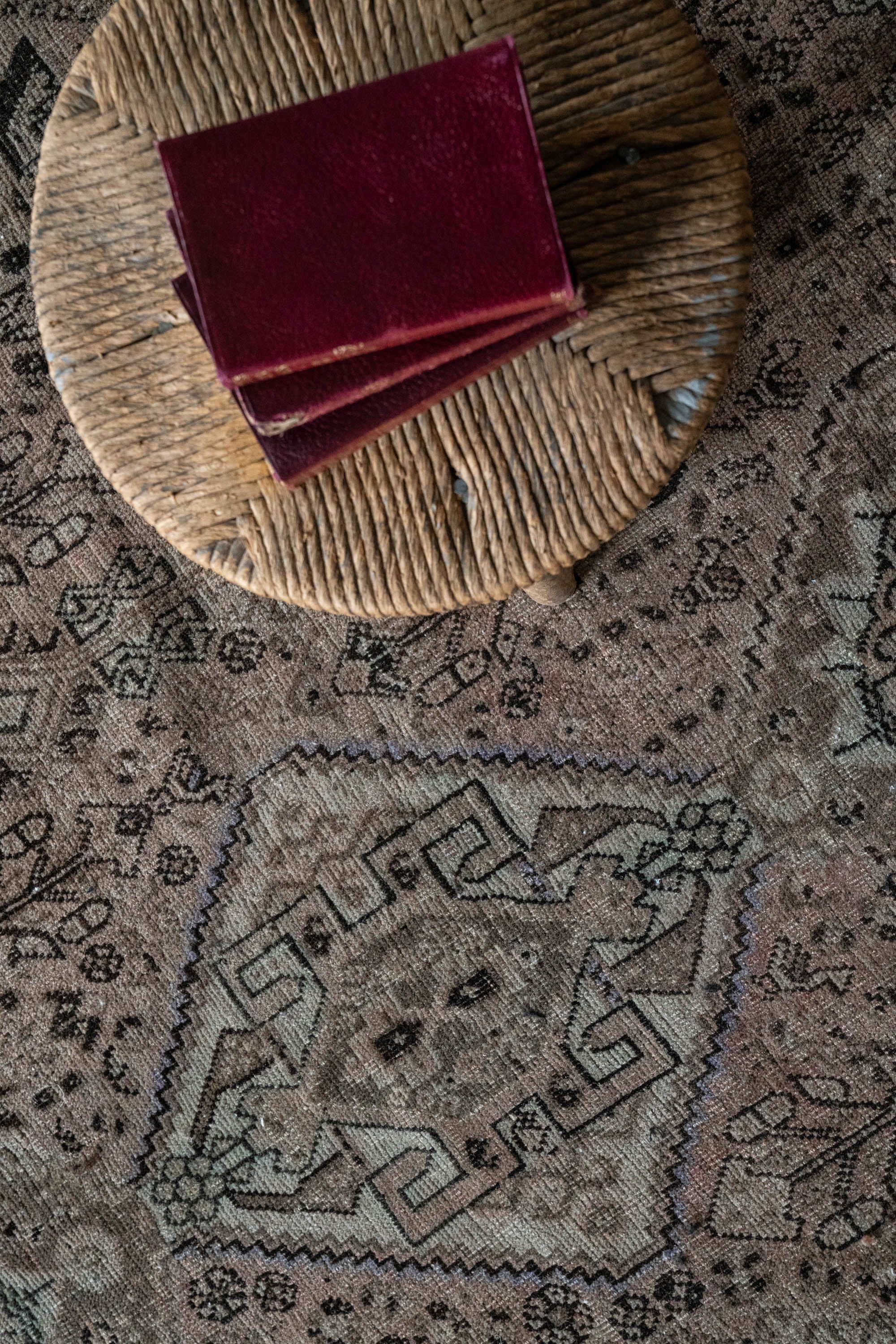 District Loom 1940s Vintage Persian Shiraz Area Rug 6'11" x 10'2"