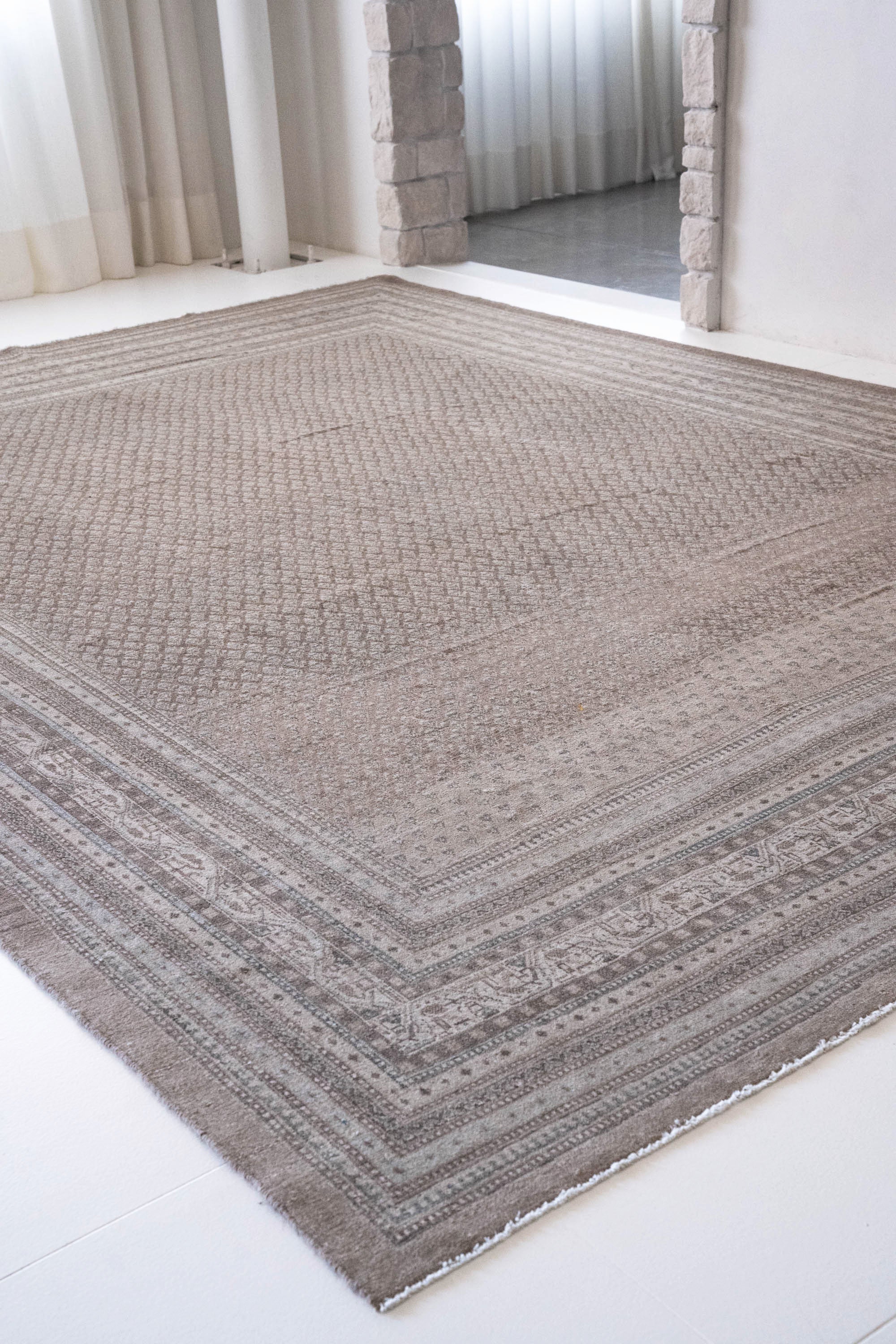 District Loom 1940s Vintage Persian Area Rug 9'7" x 13'4"