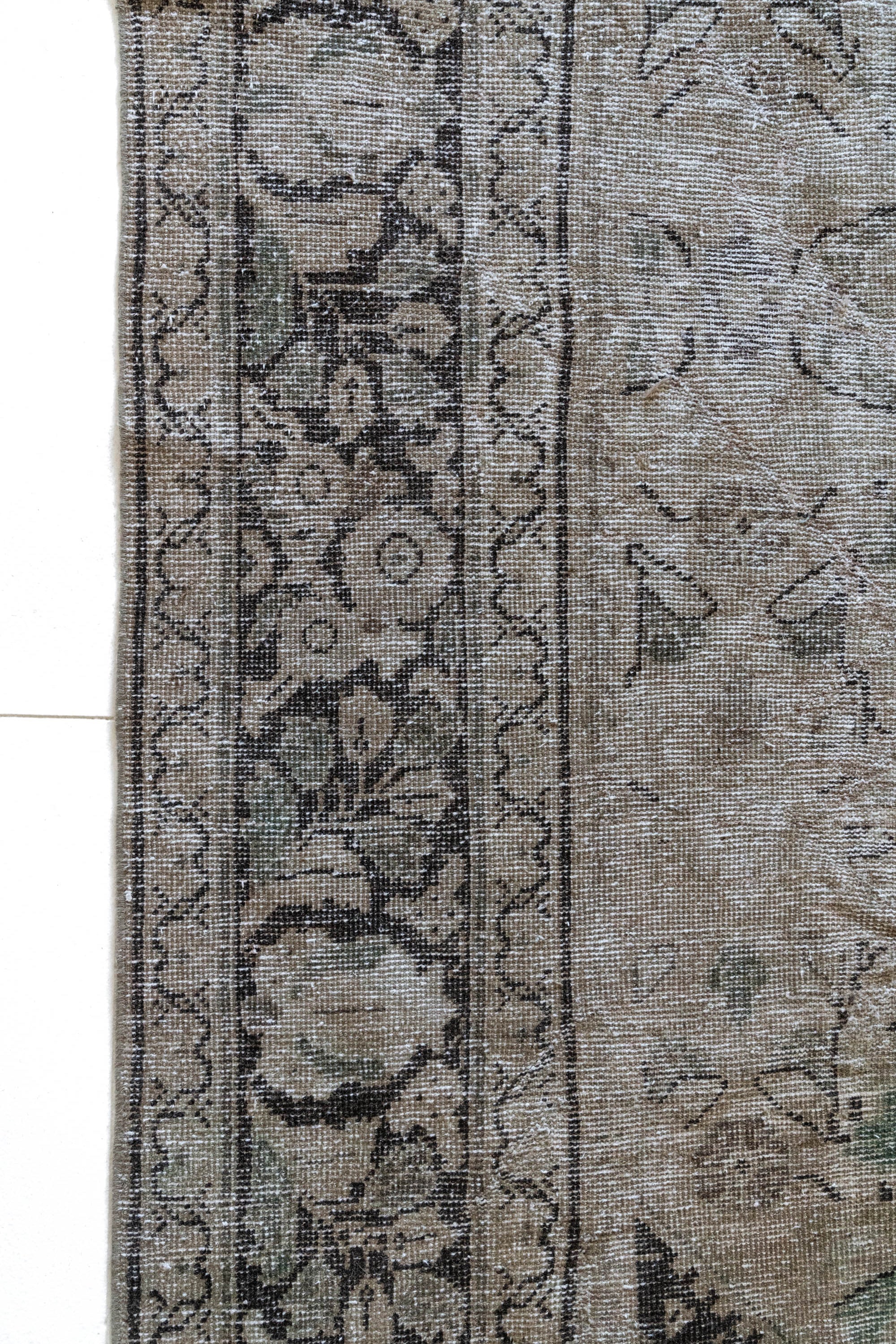 District Loom 1920s Antique Persian Mahal Area Rug 7'10" x 10'11"