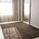 District Loom Vintage Persian Lilihan Area Rug 8'9" x 11'11"