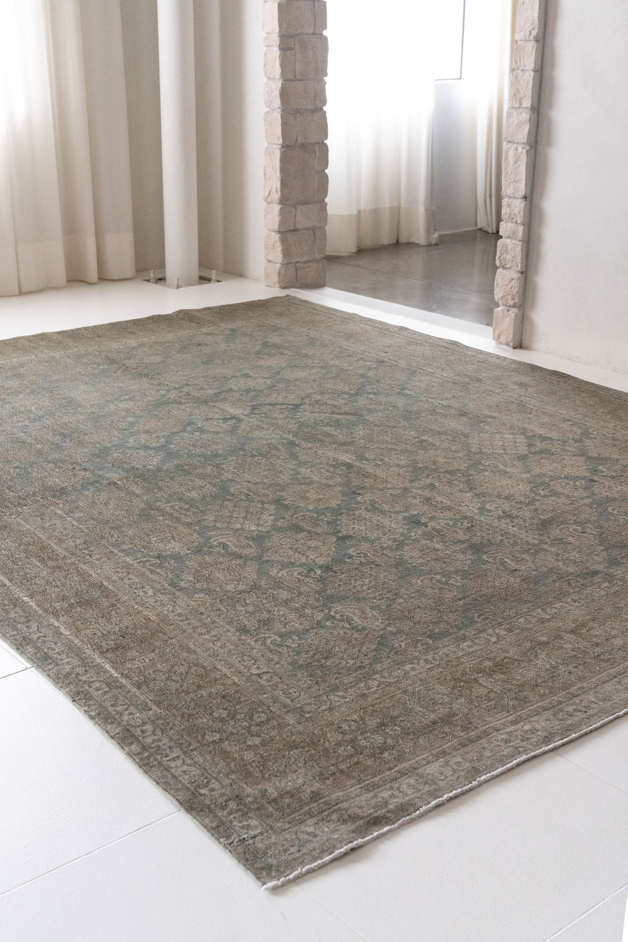 District Loom 1920s Antique Persian Dorosh Area Rug 8'6" x 11'3"