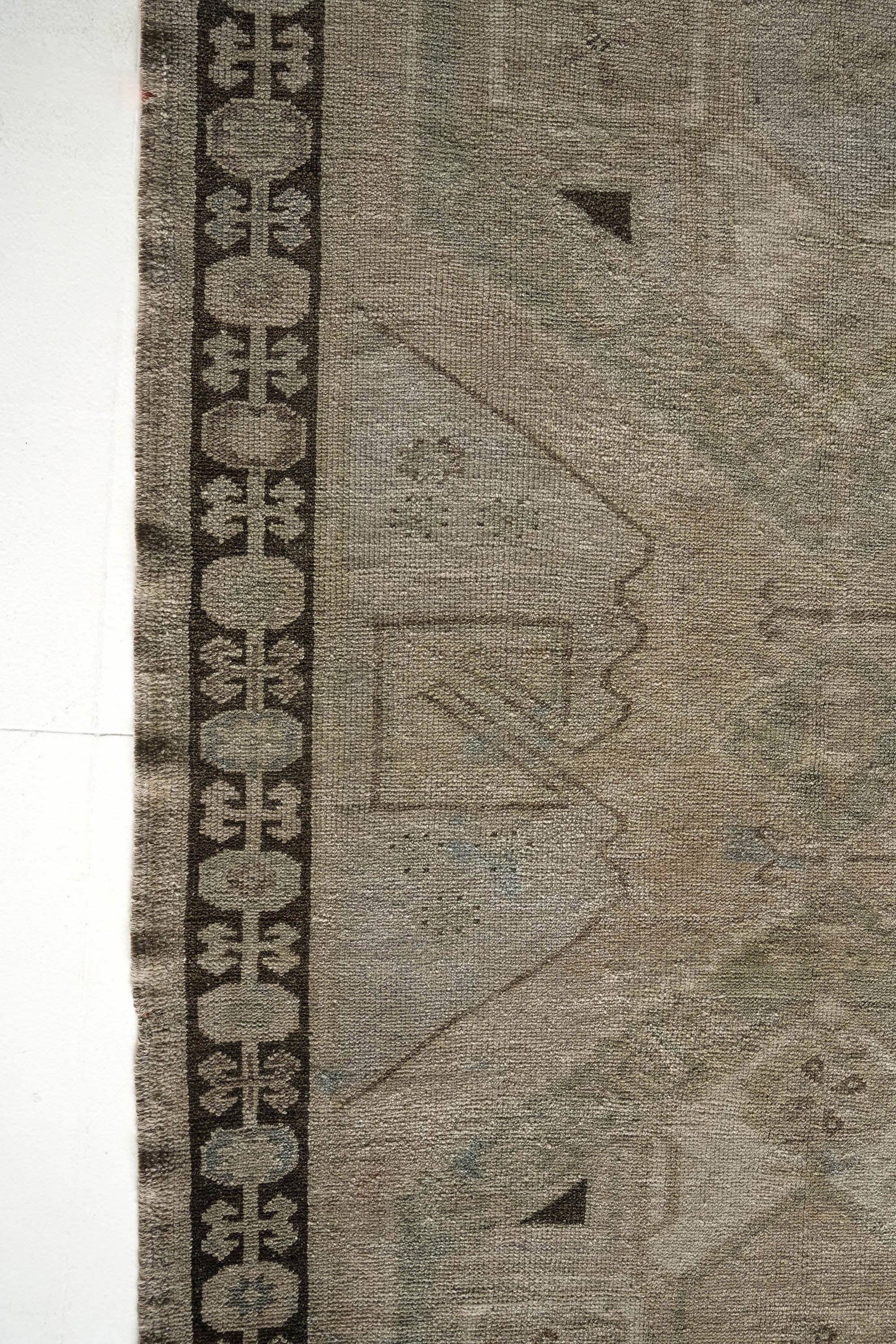 District Loom 1950s Vintage Turkish Kars Wide Runner Rug 4'6" x 11'5"