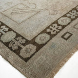 District Loom 1950s Vintage Turkish Kars Wide Runner Rug 4'6" x 11'5"