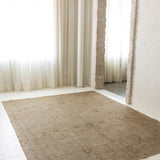 District Loom 1930s Vintage Persian Tabriz Area Rug 8'2" x 10'9"