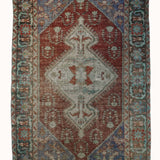 District Loom 1950s Vintage Turkish Anatolian Scatter Rug 5'3" x 8'3"