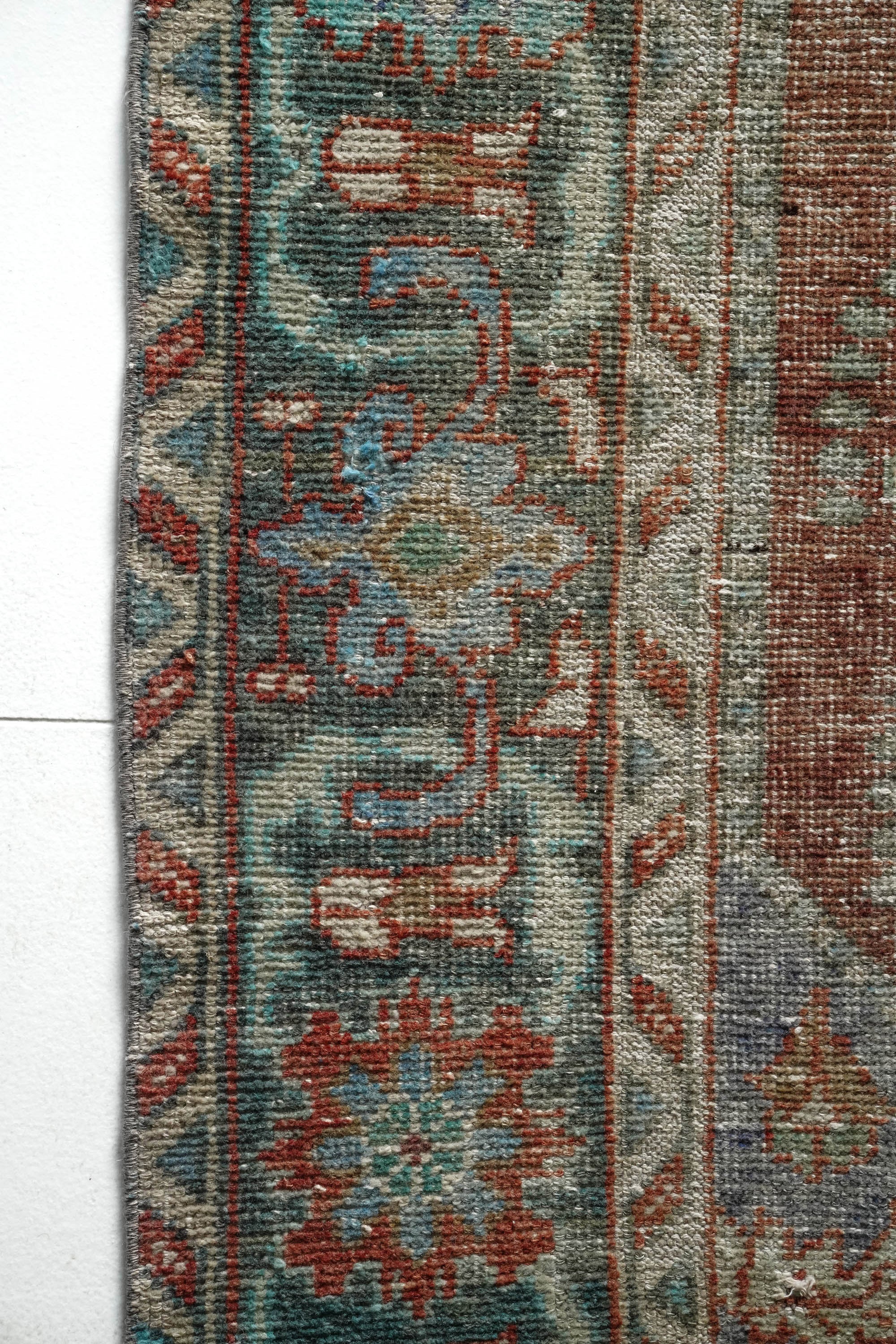District Loom 1950s Vintage Turkish Anatolian Scatter Rug 5'3" x 8'3"