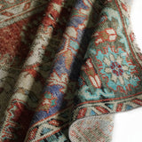 District Loom 1950s Vintage Turkish Anatolian Scatter Rug 5'3" x 8'3"