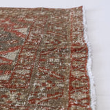 District Loom 1930s Vintage Persian Heriz Karaja Runner Rug 2'10" x 14'8"