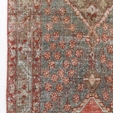 District Loom 1930s Vintage Persian Heriz Karaja Runner Rug 2'10" x 14'8"