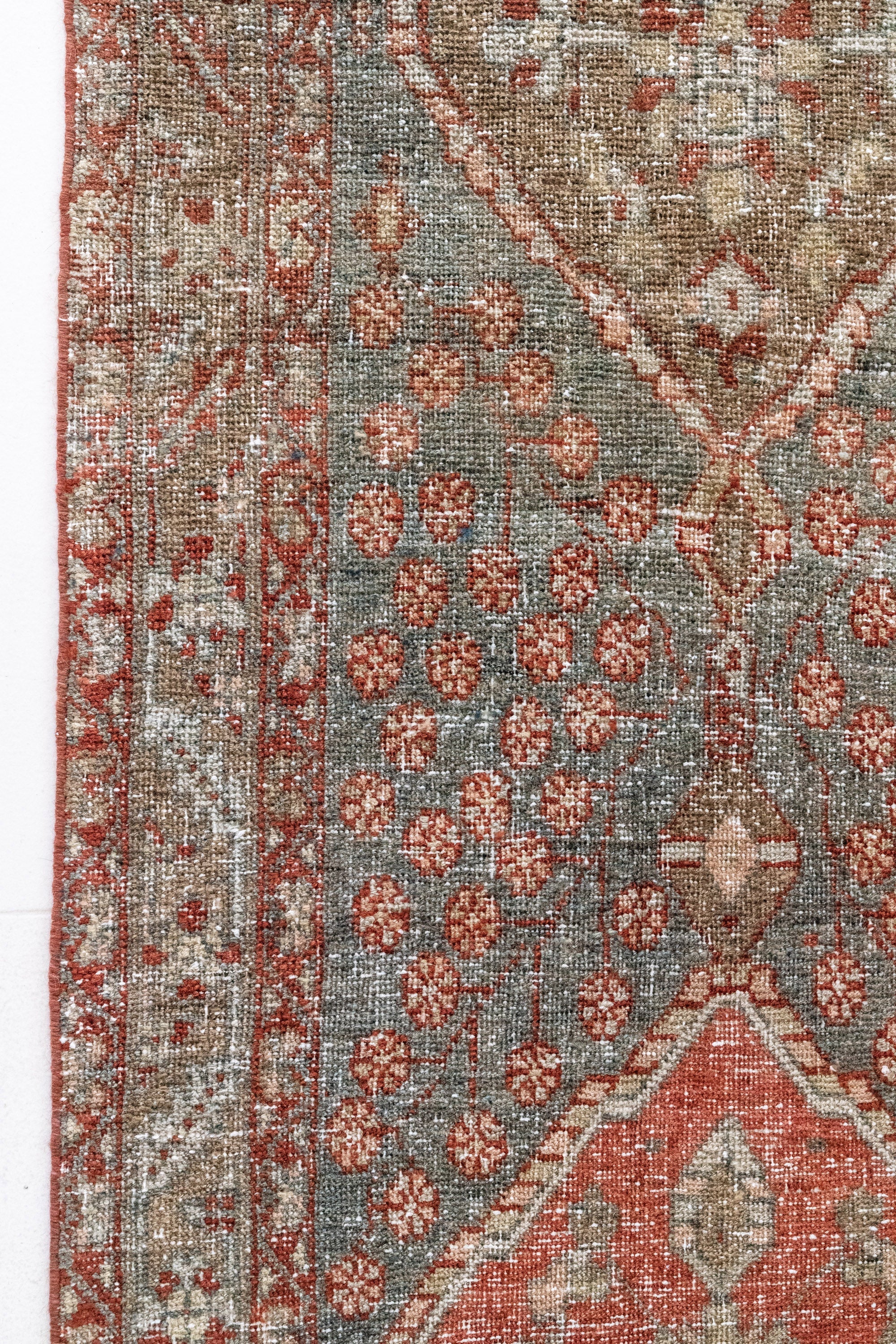 District Loom 1930s Vintage Persian Heriz Karaja Runner Rug 2'10" x 14'8"