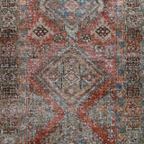 District Loom 1940s Vintage Persian Heriz Karaja Runner Rug 2'9" x 11'1"