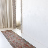 District Loom 1940s Vintage Persian Heriz Karaja Runner Rug 2'9" x 11'1"