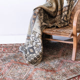 District Loom 1940s Vintage Persian Heriz Karaja Runner Rug 2'9" x 11'1"