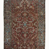 District Loom 1940s Vintage Persian Heriz Area Rug 6'4" x 9'3"