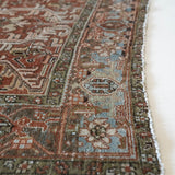 District Loom 1940s Vintage Persian Heriz Area Rug 6'4" x 9'3"