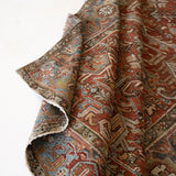 District Loom 1940s Vintage Persian Heriz Area Rug 6'4" x 9'3"