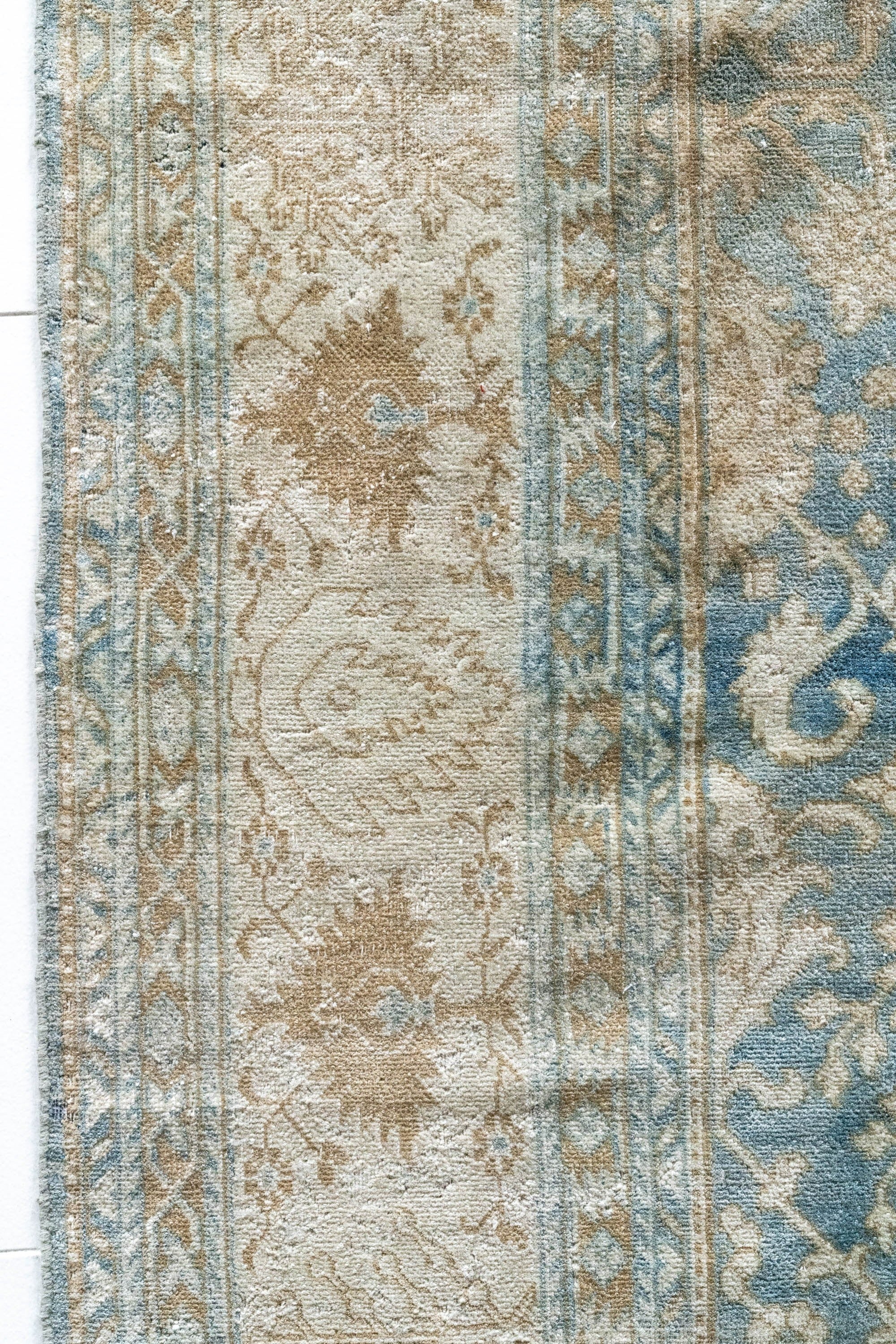 District Loom 1920s Antique Indian Agra Area Rug 9'7" x 16'4"