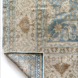 District Loom 1920s Antique Indian Agra Area Rug 9'7" x 16'4"