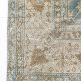 District Loom 1920s Antique Indian Agra Area Rug 9'7" x 16'4"