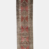 District Loom 1920s Antique Persian Heriz Karaja Runner Rug 2'7" x 10'3"