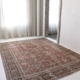 District Loom 1930s Vintage Persian Mahal Area Rug 9'7" x 12'7"