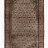 District Loom 1940s Vintage Persian Scatter Rug 4' x 6'9"