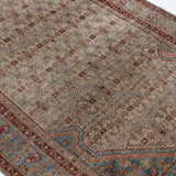 District Loom 1940s Vintage Persian Scatter Rug 4' x 6'9"