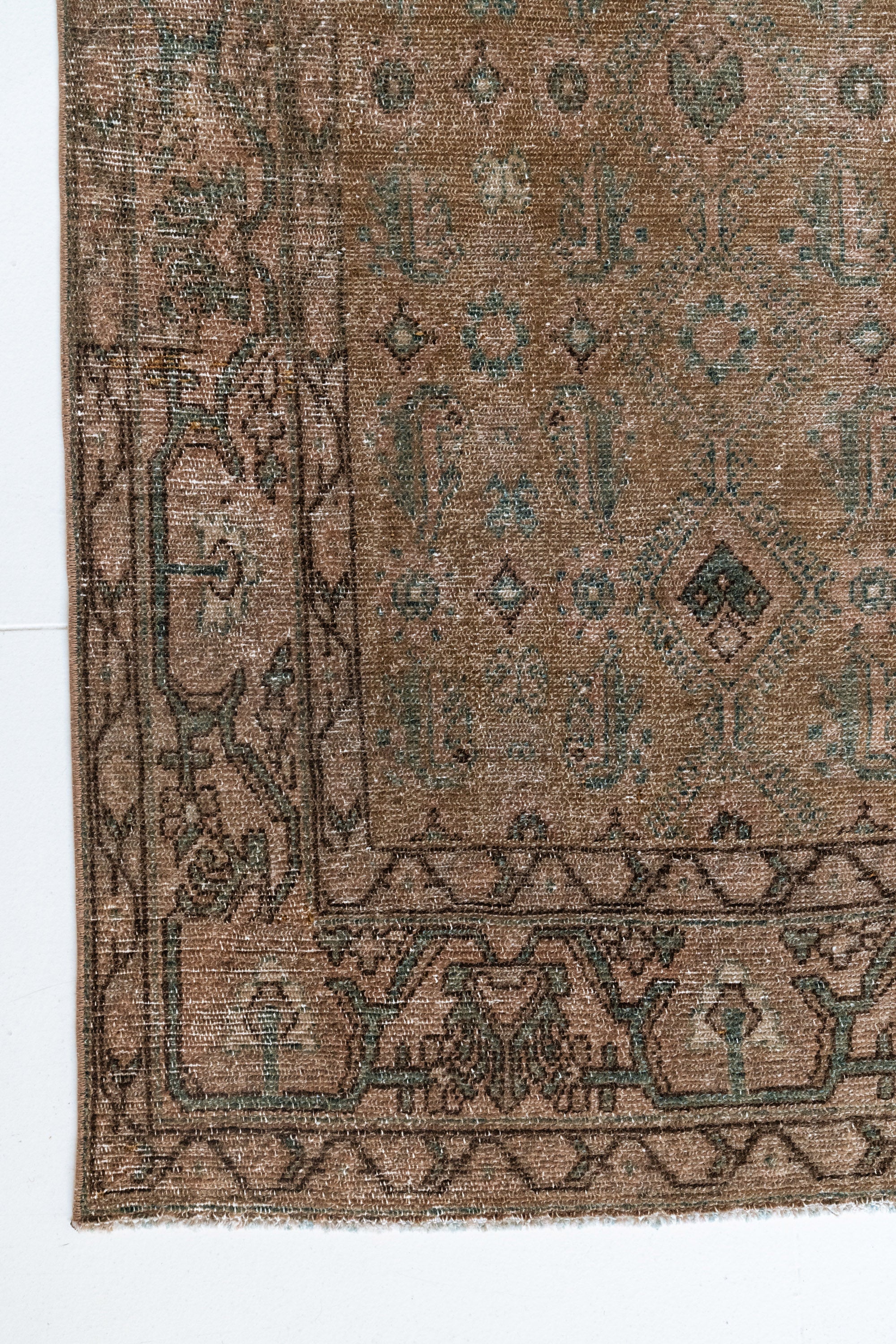 District Loom 1940s Vintage Persian Malayer Runner Rug 3'3" x 12'8"