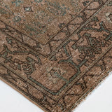 District Loom 1940s Vintage Persian Malayer Runner Rug 3'3" x 12'8"