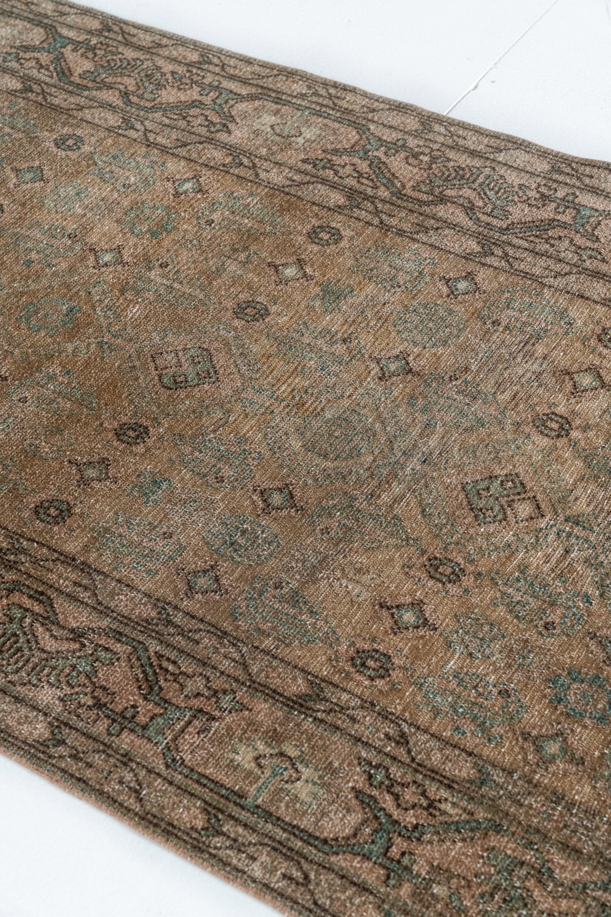 District Loom 1940s Vintage Persian Malayer Runner Rug 3'3" x 12'8"