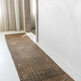 District Loom 1940s Vintage Persian Malayer Runner Rug 3'3" x 12'8"