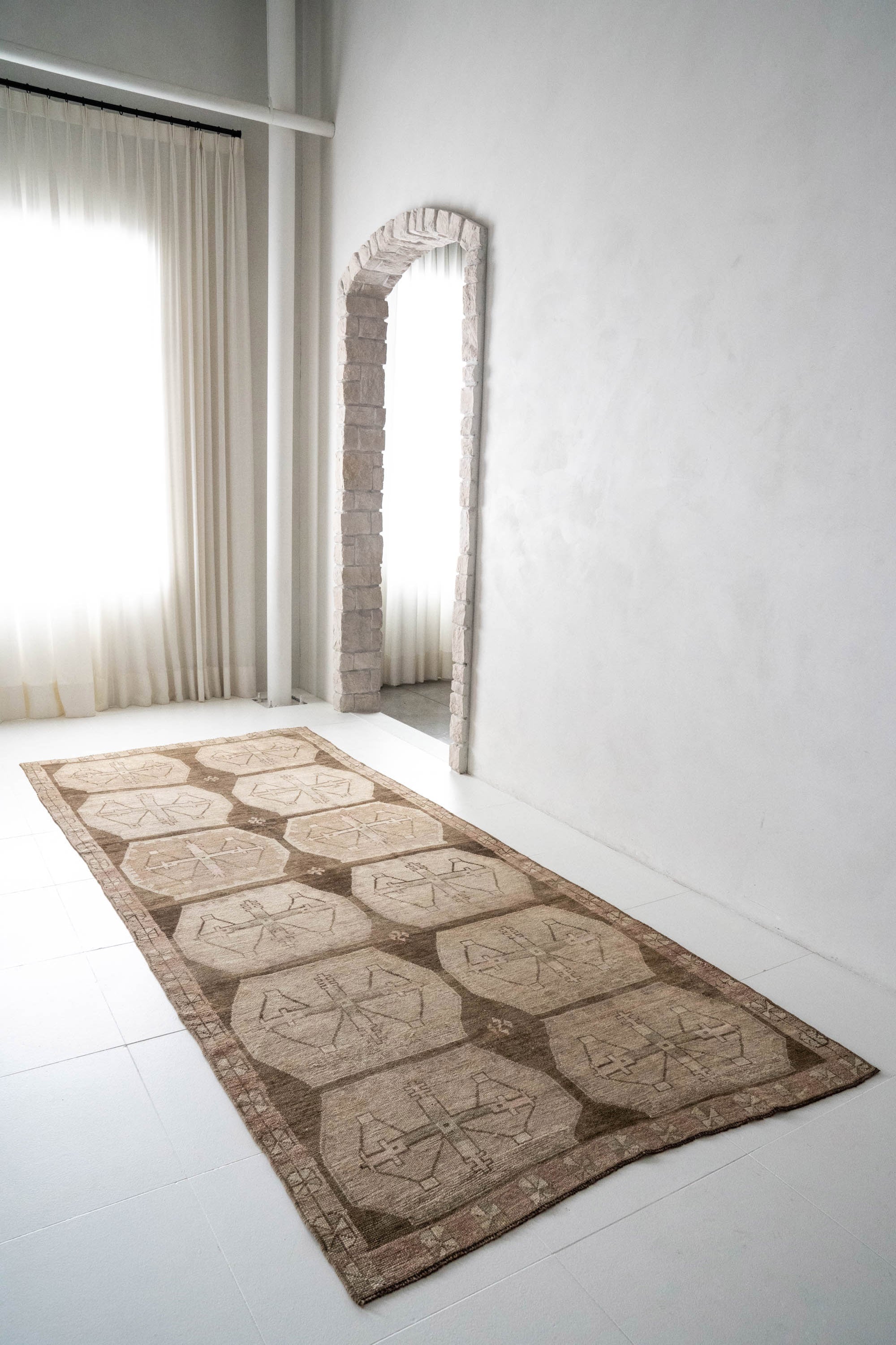 District Loom 1960s Vintage Turkish Kars Wide Runner Rug 5'8" x 13'10"