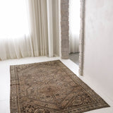 District Loom 1920s Antique Persian Shiraz Scatter Rug 5'6" x 9'3"
