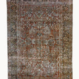 District Loom 1920s Antique Persian Mahal Area Rug 8'8" x 11'5"