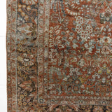 District Loom 1920s Antique Persian Mahal Area Rug 8'8" x 11'5"