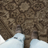 District Loom 1950s Vintage Turkish Runner Rug 3'5" x 9'11"