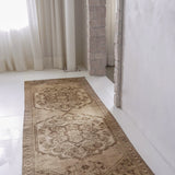 District Loom 1950s Vintage Turkish Runner Rug 3'5" x 9'11"