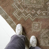 District Loom 1960s Vintage Turkish Kars Runner Rug 3'9" x 16'9"